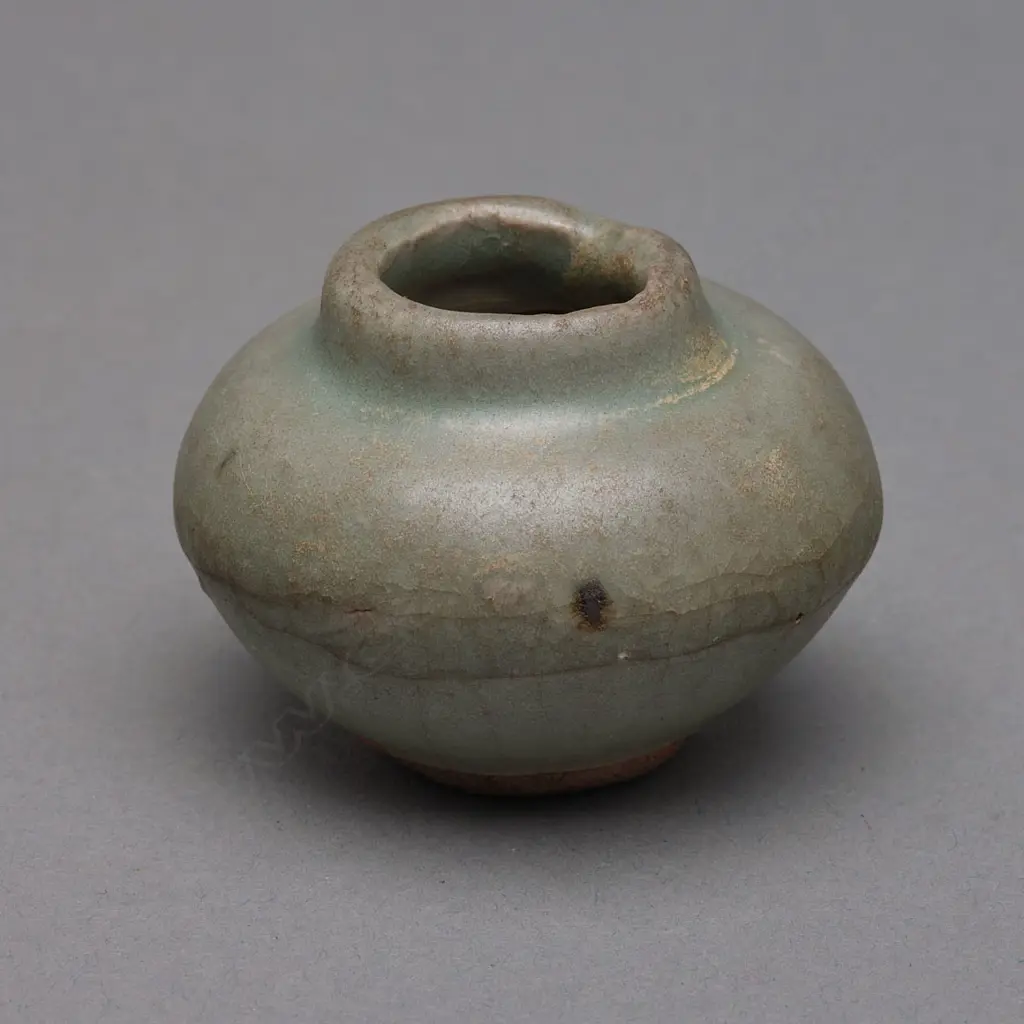 Stoneware jarlet – Sawankhalok - 15thC, Image 1++